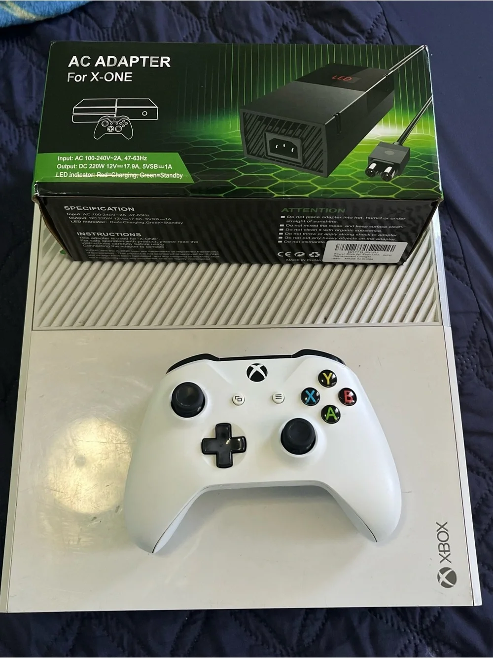 Xbox One Console Bundle w/ Controller & Cord Tested Working 3 Games, Black Ops